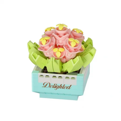 Mey İthalat® Saksı Çiçekleri Sukulent Serisi 3D Puzzle