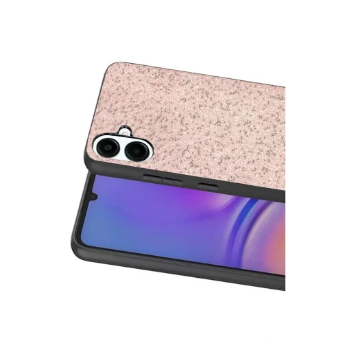 Mey İthalat®  Samsung Galaxy A07 4G Bright Simli Kapak - Pembe