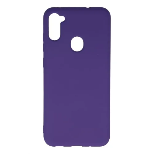 Mey İthalat®  Samsung Galaxy A11 Kılıf Nano içi Kadife Silikon - Mor