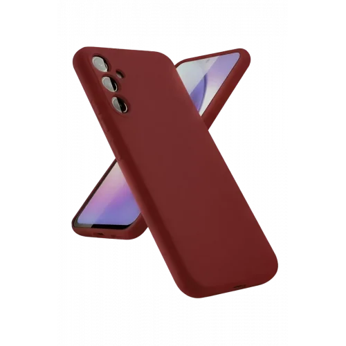 Mey İthalat®  Samsung Galaxy A24 4G Kılıf First Silikon - Bordo