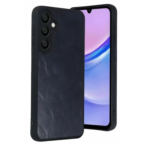 Mey İthalat®  Samsung Galaxy A37 5G Aras Deri Kapak - Lacivert