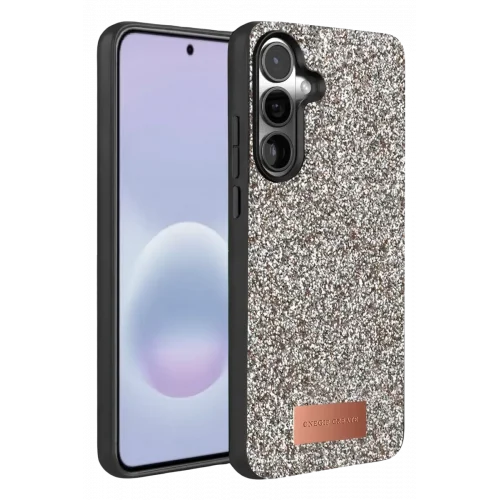 Mey İthalat®  Samsung Galaxy A37 5G Bright Simli Kapak - Gümüş