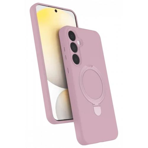 Mey İthalat®  Samsung Galaxy A55 5G Regal Magsafe Standlı Kapak - Açık Pembe