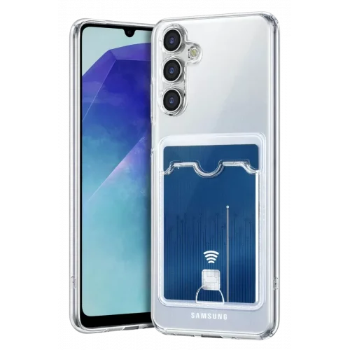 Mey İthalat®  Samsung Galaxy A57 5G Kart Şeffaf Silikon - Şeffaf
