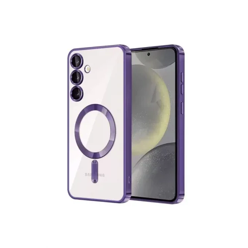 Mey İthalat®  Samsung Galaxy S24 Kılıf Kross Magneticsafe Kapak - Mor