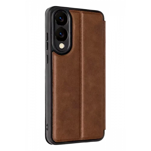 Mey İthalat®  Samsung Galaxy S25 Edge Flip Cover - Taba