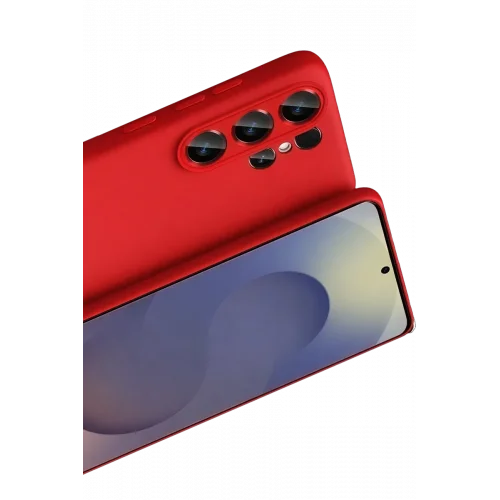 Mey İthalat®  Samsung Galaxy S26 Ultra First Silikon - Kırmızı