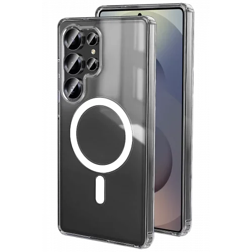 Mey İthalat®  Samsung Galaxy S26 Ultra Magneticsafe Şeffaf Silikon - Şeffaf