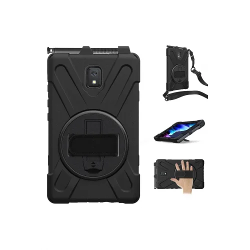 Mey İthalat®  Samsung Galaxy T577 Tab Active 3 Kılıf Amazing Tablet Kapak - Siyah