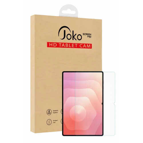 Mey İthalat® Samsung Galaxy X610 Tab S9 FE Plus 12.4 2in1 HD Tablet Cam Ekran Koruyucu - Şeffaf