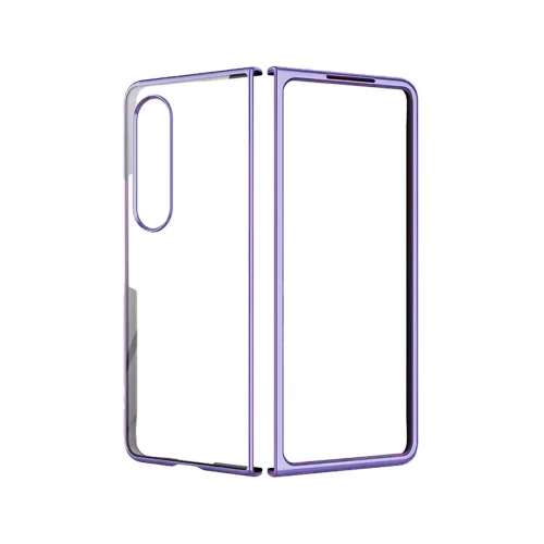 Mey İthalat®  Samsung Galaxy Z Fold 4 Kılıf Fold Element Kapak - Mor