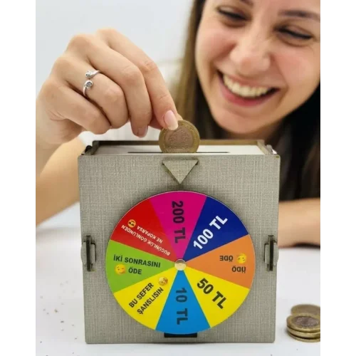 Mey İthalat® Şanslı Kumbara: Hem Para Biriktir, Hem Çarkı Çevir!