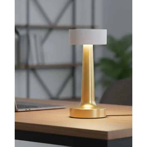 Mey İthalat® Şarj Edilebilir LED Abajur Dokunmatik IP20 Korumalı