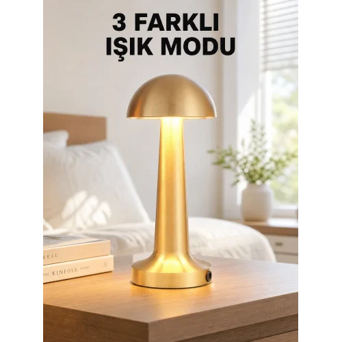 Mey İthalat® Şarjlı Dimmerli LED Masa Lambası – 4-8 Saat Aydınlatma Yeni Nesil