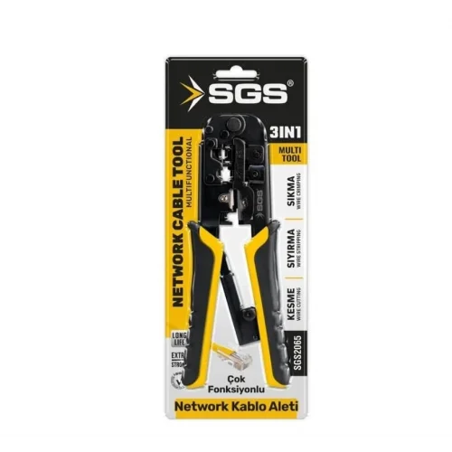 Mey İthalat® Sgs 2065 Network Kablo Pensesi 3 İn 1