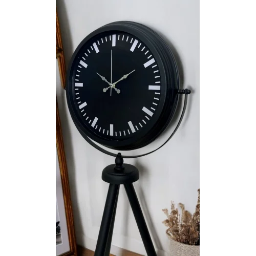 Mey İthalat® Siyah Lüks Sade Tripod Ayaklı Saat