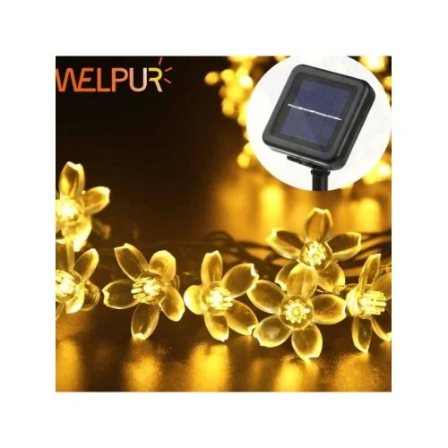Mey İthalat® Solar Çiçekli Dekoratif 30 Led Bahçe Lambası