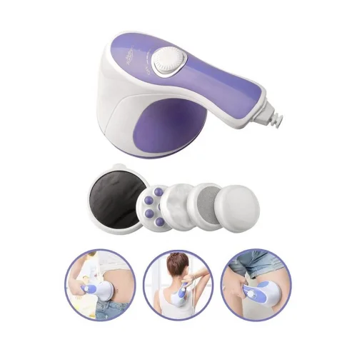 Mey İthalat® Super Tone Çok Fonksiyonlu 5 Başlıklı Masaj Aleti