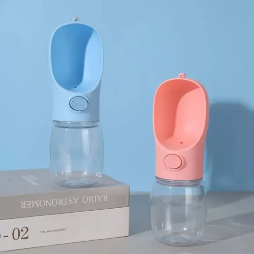 Mey İthalat®  Taşınabilir Butonlu 350 ml Evcil Hayvan Suluğu