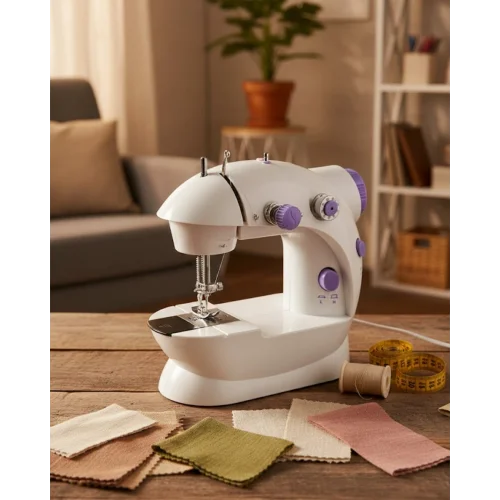 Mey İthalat® Taşınabilir Mini Dikiş Makinesi Ev ve Ofis Kullanımı İçin