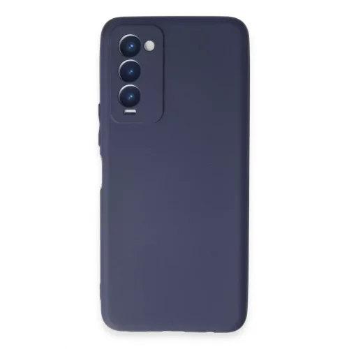 Mey İthalat®  Tecno Camon 18 Kılıf First Silikon - Lacivert