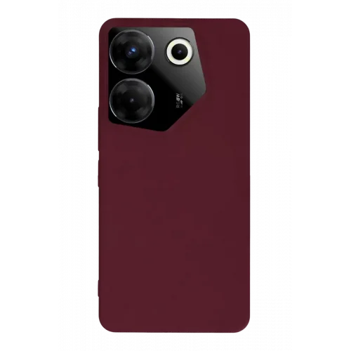 Mey İthalat®  Tecno Camon 20 Pro 5G Kılıf First Silikon - Bordo