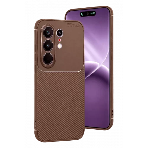 Mey İthalat®  Tecno Camon 50 Pro 5G Auto Focus Karbon Kapak - Kahverengi