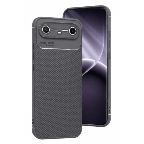 Mey İthalat®  Tecno Spark Slim 5G Auto Focus Karbon Kapak - Gri