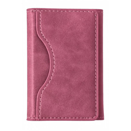 Mey İthalat®  Tema Magsafe Deri Kartlık - Pembe