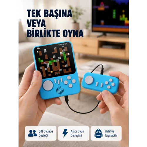 Mey İthalat® TV Bağlantılı Çift lu Şarjlı Retro Gamepad Seti