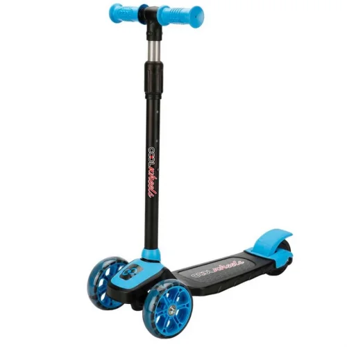 Mey İthalat® Twist 3 Tekerlekli Işıklı Scooter Mavi