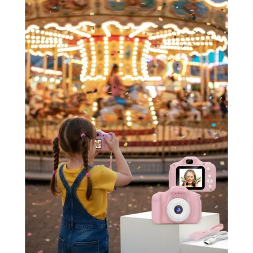 Mey İthalat® USB Bağlantılı Mini HD Kamera Video Fotoğraf Çekimli Şarj Edilebilir