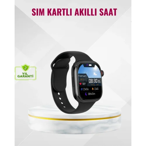 Mey İthalat® Uyku Takipli GPS’li SIM Kart Destekli Akıllı Saat