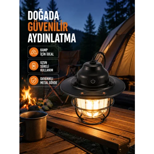 Mey İthalat® Uzun Ömürlü Bataryalı Outdoor LED Gece Lambası