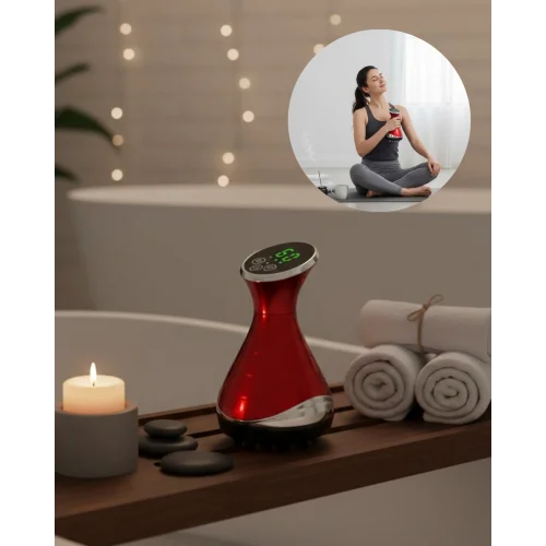 Mey İthalat® Vakumlu Isıtmalı Elektrikli Kupa Masaj Cihazı Derin Doku Rahatlatıcı