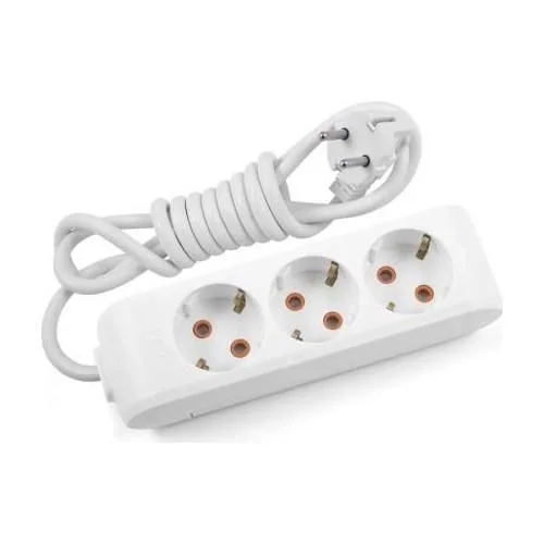 Mey İthalat® Viko Multi-let Kablolu Grup Priz 3 lü 3 Metre