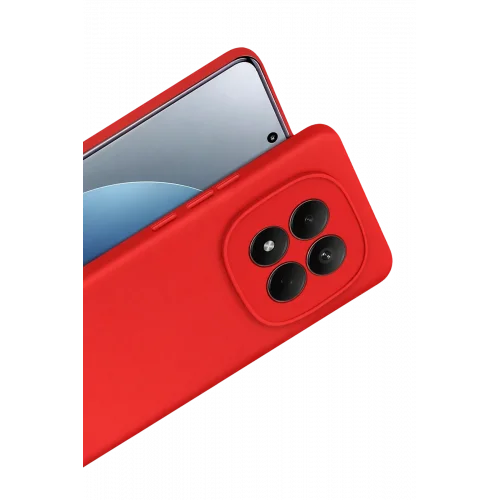 Mey İthalat®  Xiaomi Redmi Note 15 4G First Silikon - Kırmızı