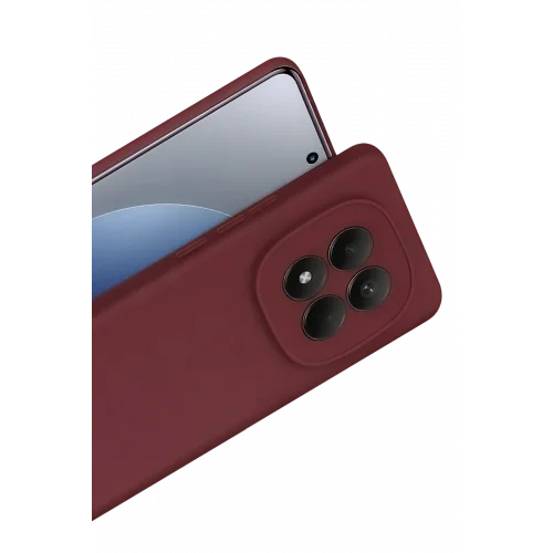 Mey İthalat®  Xiaomi Redmi Note 15 4G Viera Silikon - Bordo