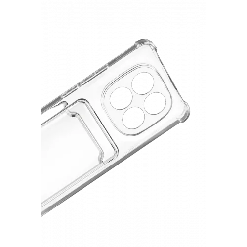 Mey İthalat®   Redmi Note 15 Pro 5G Kart Şeffaf Silikon - Şeffaf
