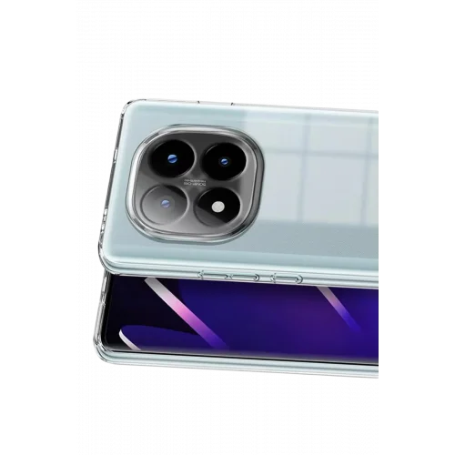 Mey İthalat®  Xiaomi Redmi Note 15 Pro Plus 5G Lüx Şeffaf Silikon - Şeffaf