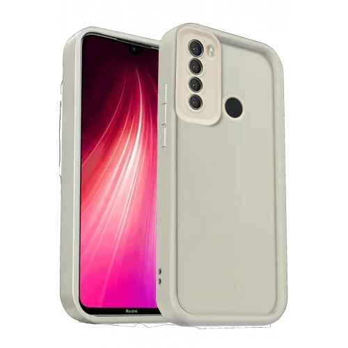 Mey İthalat®   Redmi Note 8 Kılıf Viera Silikon - Krem