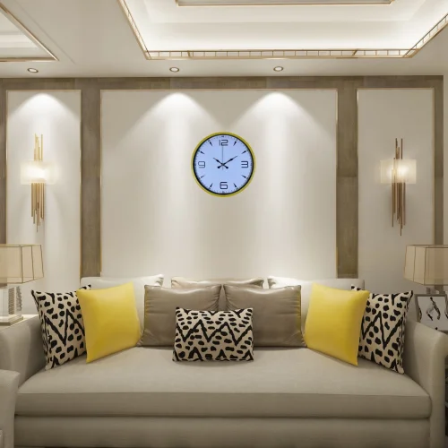 Mey İthalat® Yellow Line 36 Cm Duvar Saati