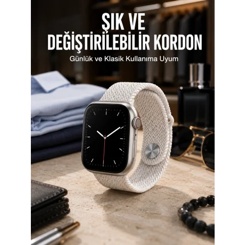 Mey İthalat® Yeni Nesil Akıllı Saat Arama Cevaplama GPS Takibi Adımsayar NFC Özelliği