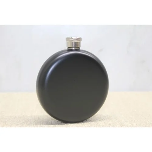 Mey İthalat® Yuvarlak Tekli Matara 5 Oz Siyah