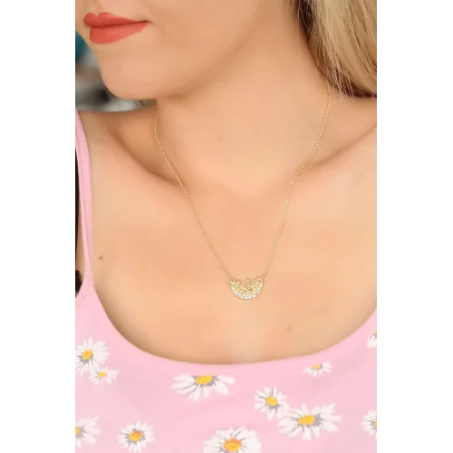 Mey İthalat® Zirkon Taşlı Bayan Kolye