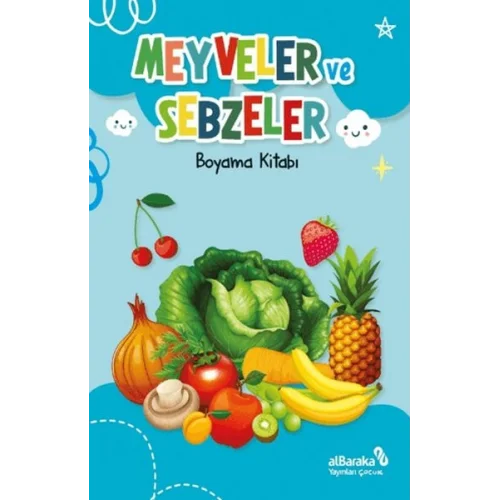 Meyveler ve Sebzeler - Boyama Kitabı
