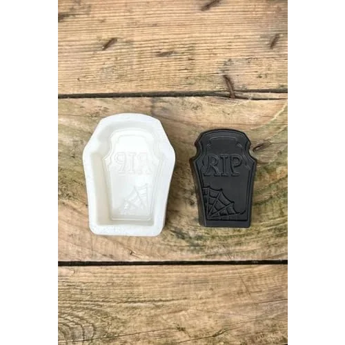 Mezar Taşı Rip Yazılı Mum Kalıbı (Silikon) (1 Adet)
