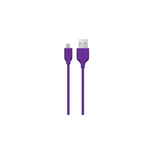 Micro Usb 120cm Şarj Kablosu, Mor