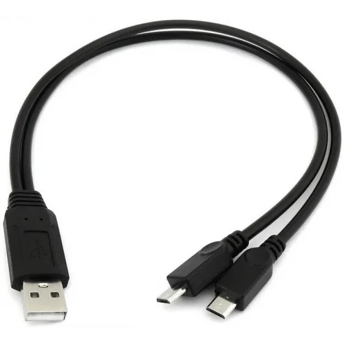 Micro Usb Y Kablo Data Power Çevirici Dönüştürücü Çoklayıcı Kablo