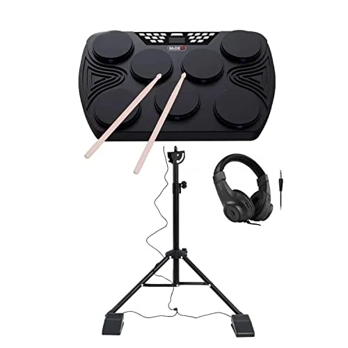 Midex DDX-105ST Profesyonel Standlı Dijital Davul Şarjlı Elektronik Bateri Bluetooth (Davul Stand Kulaklık Baget)